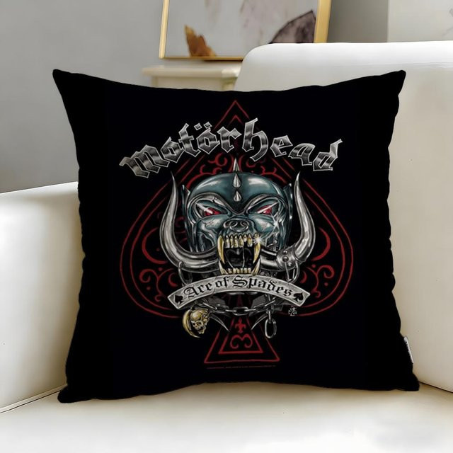 Motorhead Kissenbezug Schwarz von ZX Blanket, quadratisch, B/T/H: 30 x 30 x 1 cm - Bild 1