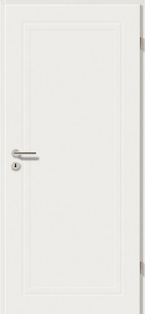 GetaDoor Zimmertür Brillant Contour Typ 7101 Modern Weiß, Höhe: 198,5 cm, Breite: 86 cm, DIN Rechts - Bild 1
