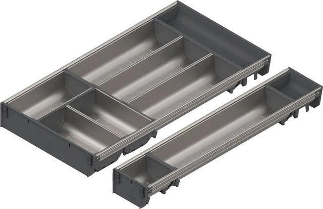Blum Besteckeinsatz Orga-Line Schalen-Set Grau für Korpusbreite 500-599 mm und Nennlänge 550 mm - Bild 1