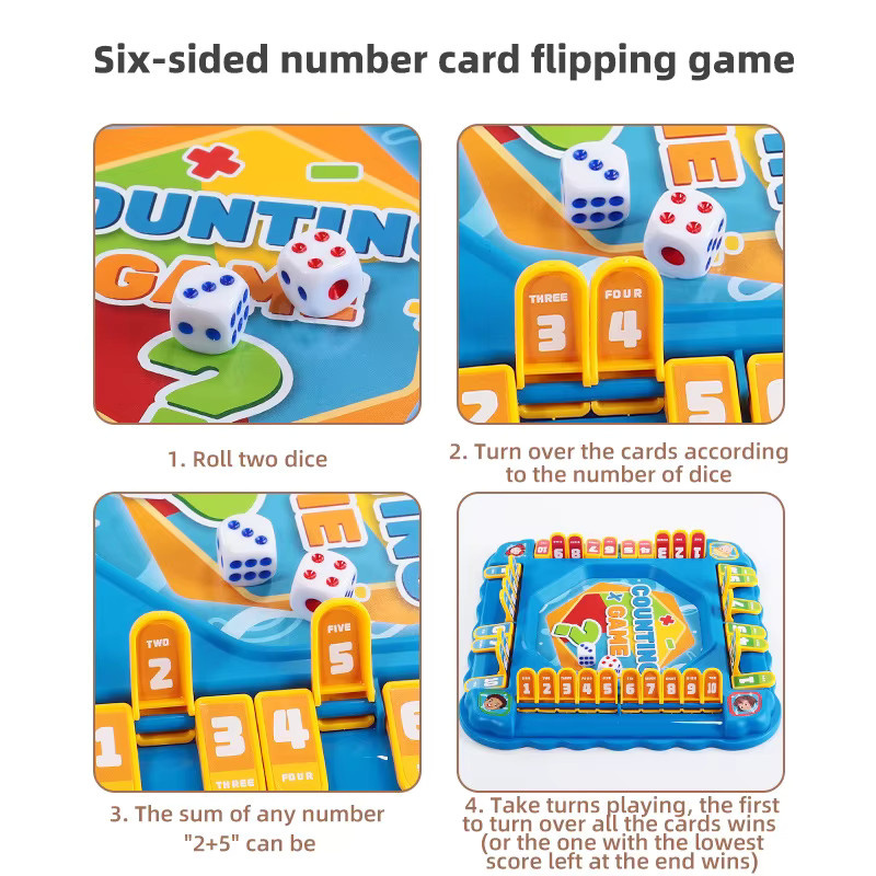 KNYYSECQ Mathematik-Drehspiel, Brettspiel, interaktives Lehrwerkzeug-Set - Bild 2