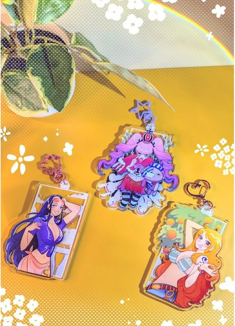 Bandai One Piece Bishoujo Mehrschichtiger Acryl-Schlüsselanhänger, Bunt / Mehrfarbig - Bild 1