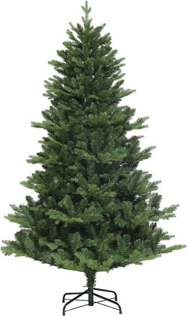 HOMCOM Weihnachtsbaum aus Kunststoff und PE in Grün, H x B x T: 180 x 105 x 105 cm - Bild 1