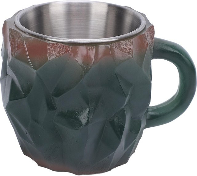 CosyHome Mineral Kristall Kaffeetasse aus grünem Kristallharz mit ergonomischem Griff - Bild 1