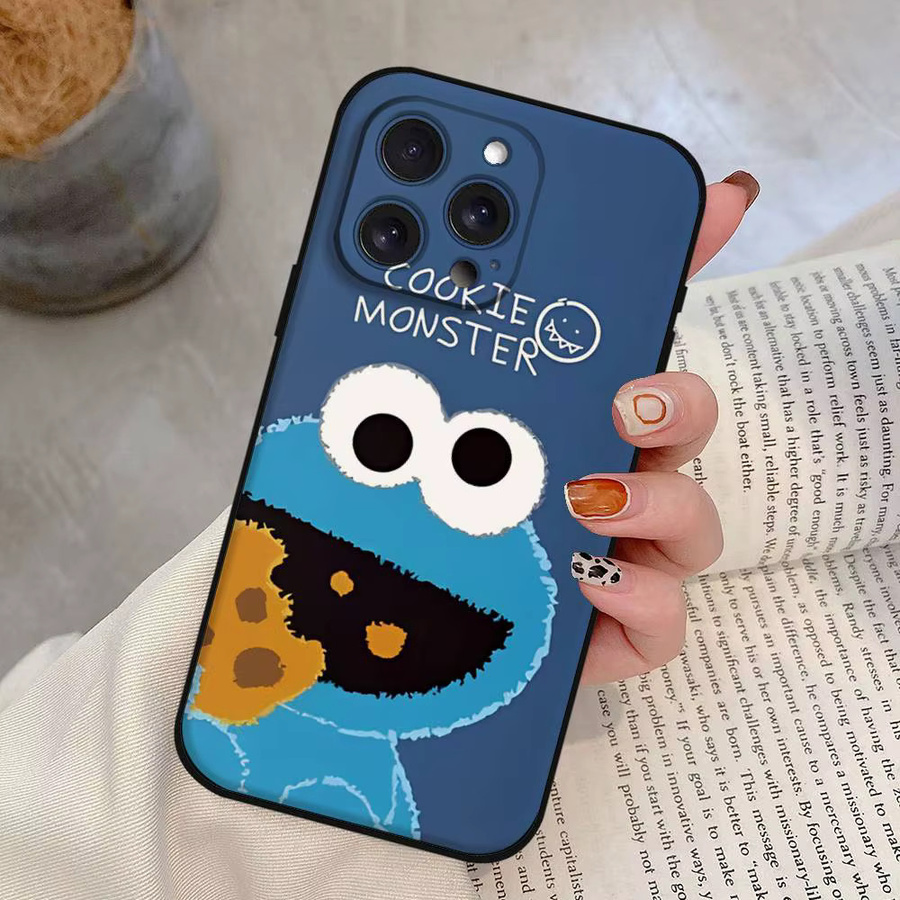 S-Sesame S-Street Schutzhülle aus weichem TPU für iPhone 11 bis iPhone 17 Pro Max Plus Mini in Blau - Bild 4