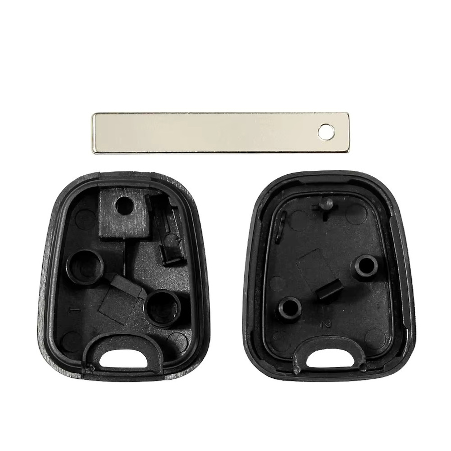 KEYYOU 10er Set Transponder Schlüsselgehäuse für Peugeot und Citroen in Schwarz - Bild 2