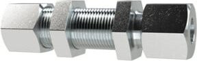 Riegler Gerade Schottverschraubung aus verzinktem Stahl in Silber, Rohr-Außendurchmesser: 8 mm, GSV8SST - Bild 1
