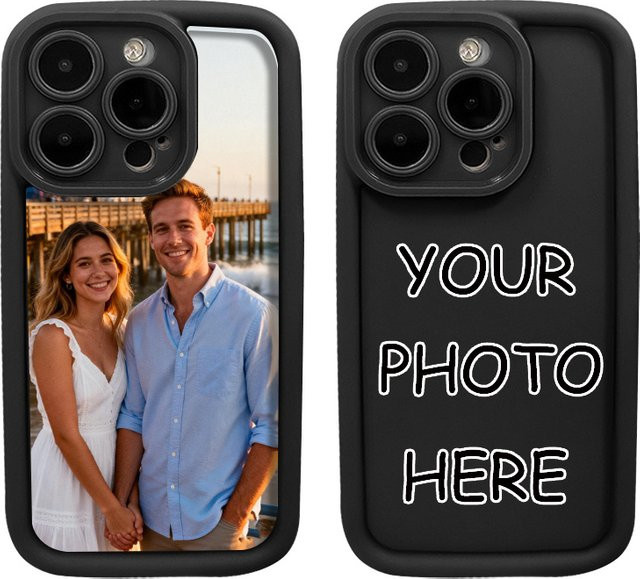 Schwarze TPU Schutzhülle für Apple iPhone Modelle (SE, 11, 12, 13, 14, 15, 16, 17) - Bild 1