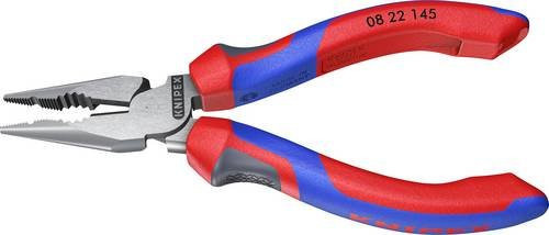 Knipex Spitz-Kombizange 08 22 145 mit Comfort-Griffen schwarz atramentiert, Länge: 145 mm - Bild 1