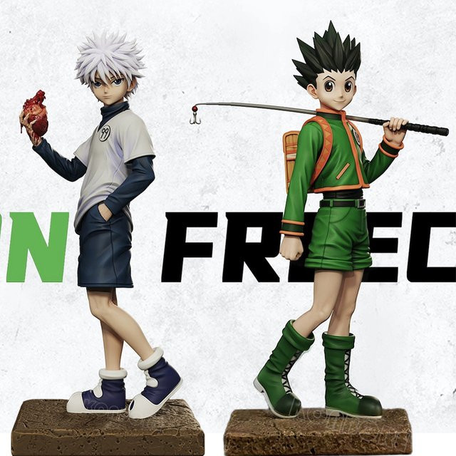 KONBORE Hunter x Hunter Gon Freecss Killua Zoldyck Hisoka Kurapika Action Figur, 27 cm - Bild 1