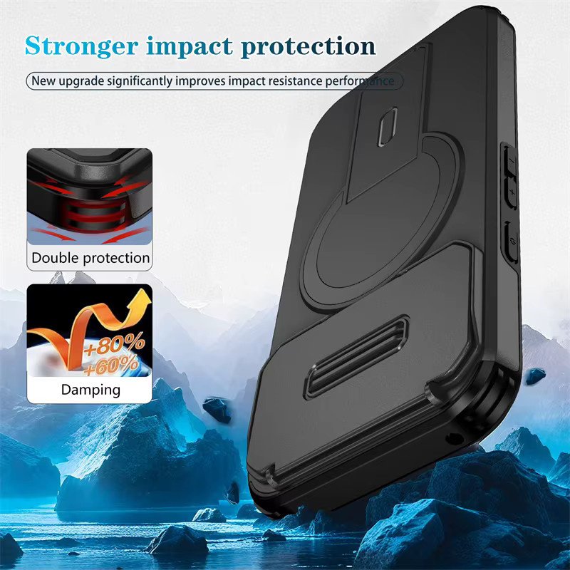MagSafe Wireless Charging Case für Google Pixel 10, 9 Pro XL, 10 Pro, 9A und 10 5G mit Kamera-Schutz und Kickstand in Schwarz und Grün - Bild 6
