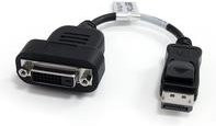 StarTech.com Aktiver DisplayPort auf DVI-D Adapter, DP zu DVI Single Link Konverter in Schwarz, Länge: 20 cm - Bild 1