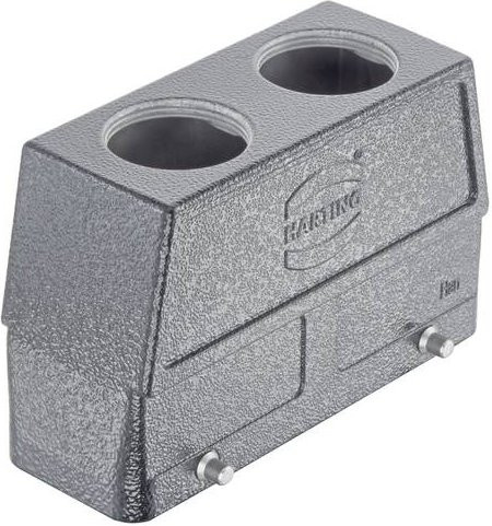 HARTING Tüllengehäuse 19 37 024 0467 aus Aluminium in Grau - Bild 1