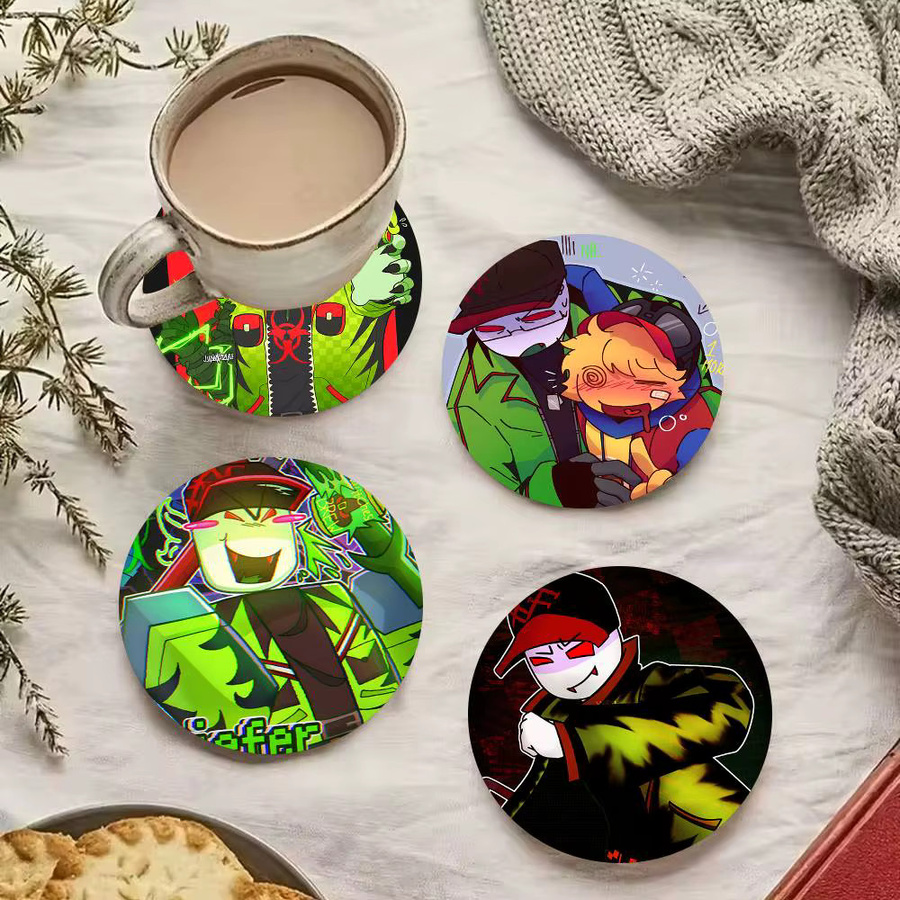 Holzuntersetzer FUN Tales Griefer Anime Design in Multicolour für Tisch und Schreibtisch - Bild 3