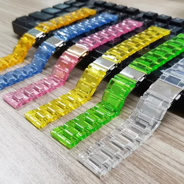 NEY Uhrenarmband Kunststoff, transparent, Unisex, 20 mm/22 mm - Bild 1