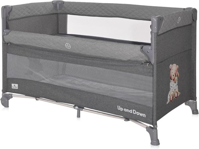 Lorelli Baby Reisebett Up´n Down mit 2 Ebenen und Rädern in Grün - Bild 1
