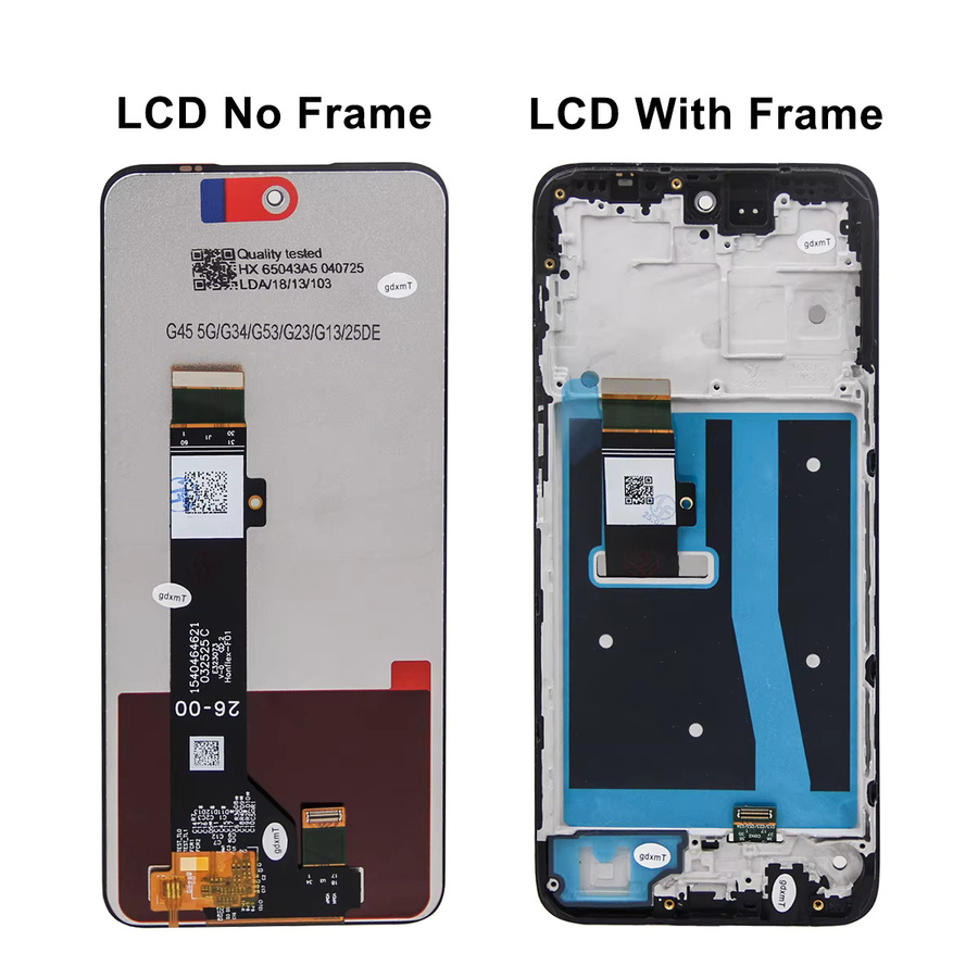 Motorola Moto G53 LCD Display mit Touchscreen Digitizer Montage und Rahmen in Schwarz, 6.5 Zoll - Bild 3