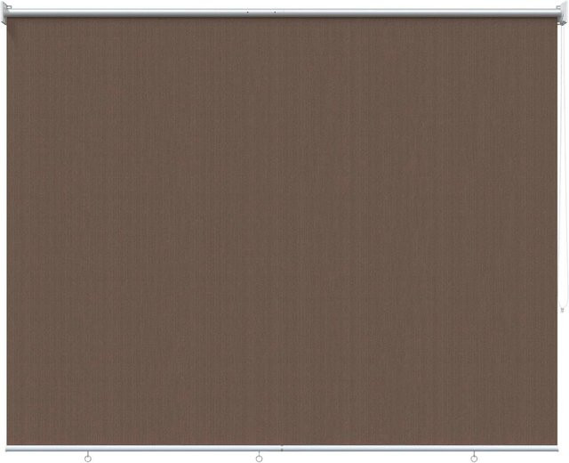 vidaXL Außenrollo aus HDPE in Taupe mit 90% UV-Block, B/H: 140 x 140 cm - Bild 1