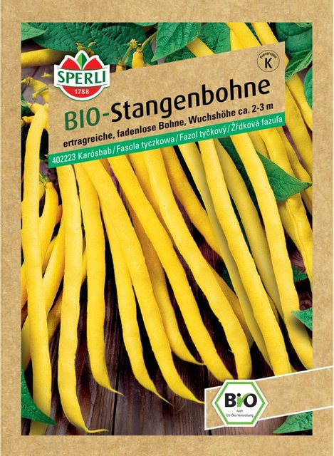 Sperli Bio Stangenbohne Gelb - Bild 1