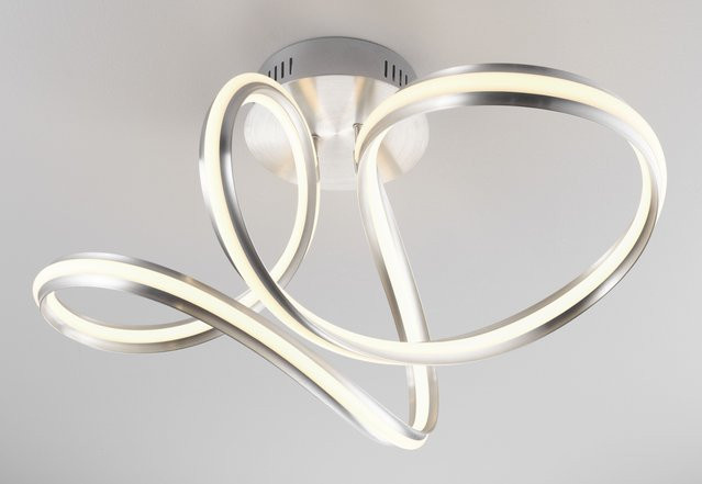 Deckenleuchte ENNI von casa NOVA in Silber und Weiß, dimmbar, LED, warmweiß - Bild 1