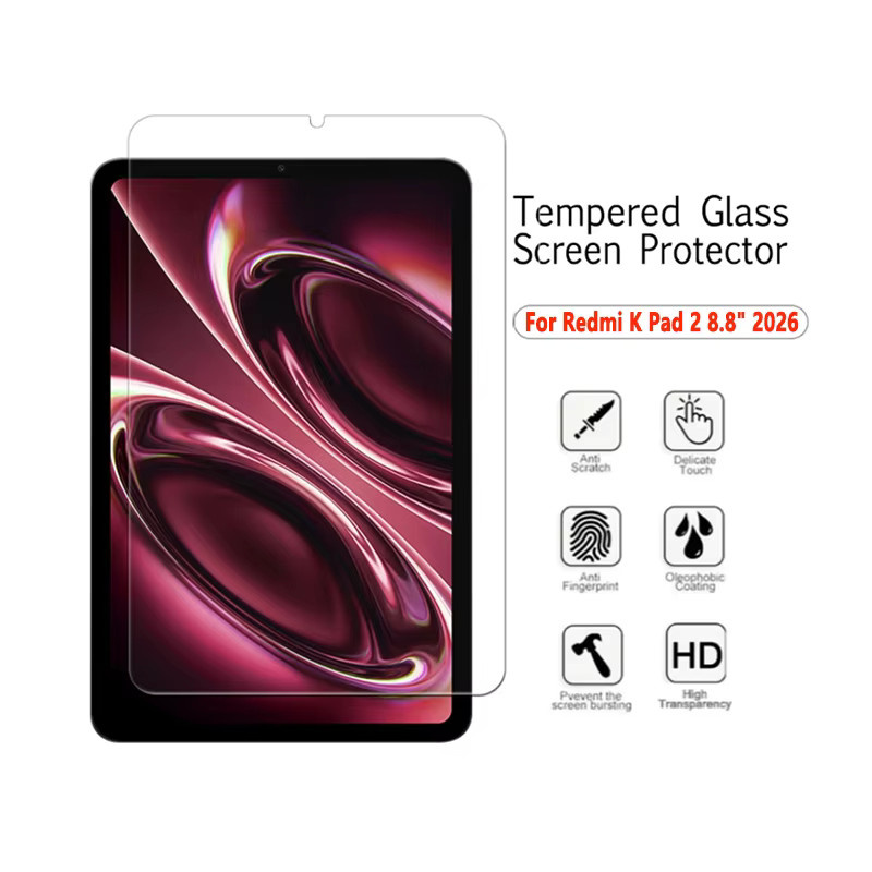 2 Stück Xiaomi Redmi K Pad 2 Displayschutzfolie aus gehärtetem Glas, 8,8 Zoll, HD Anti-Kratz, transparent - Bild 2