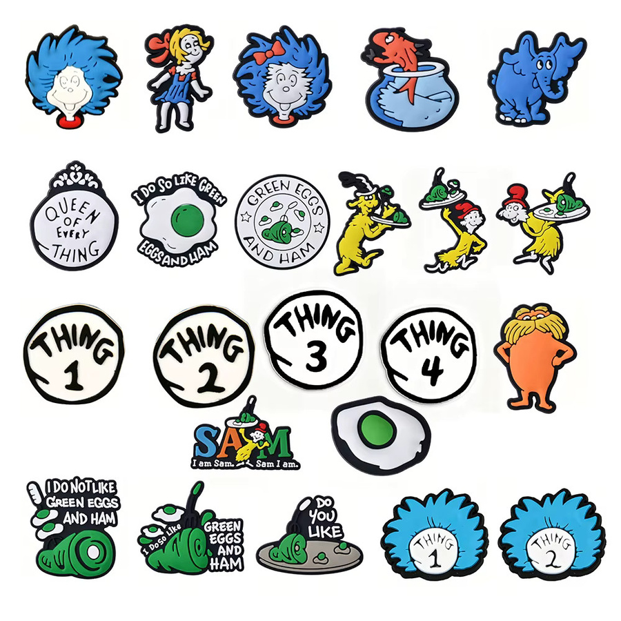 Potdemiel Schuh-Charms, PVC, Dr.Seuss - Bild 2