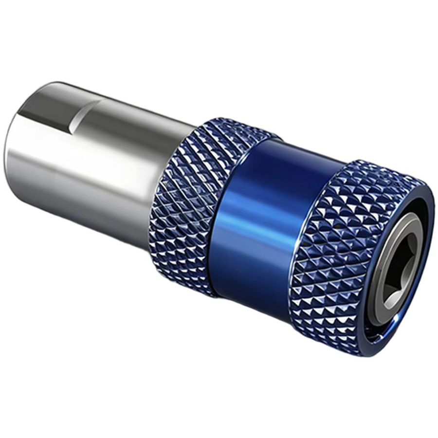 VIBRATITE Bohrer-zu-Schraubendreher-Adapter mit Sechskantschaft und M10-Gewinde aus Stahl in Blau - Bild 2