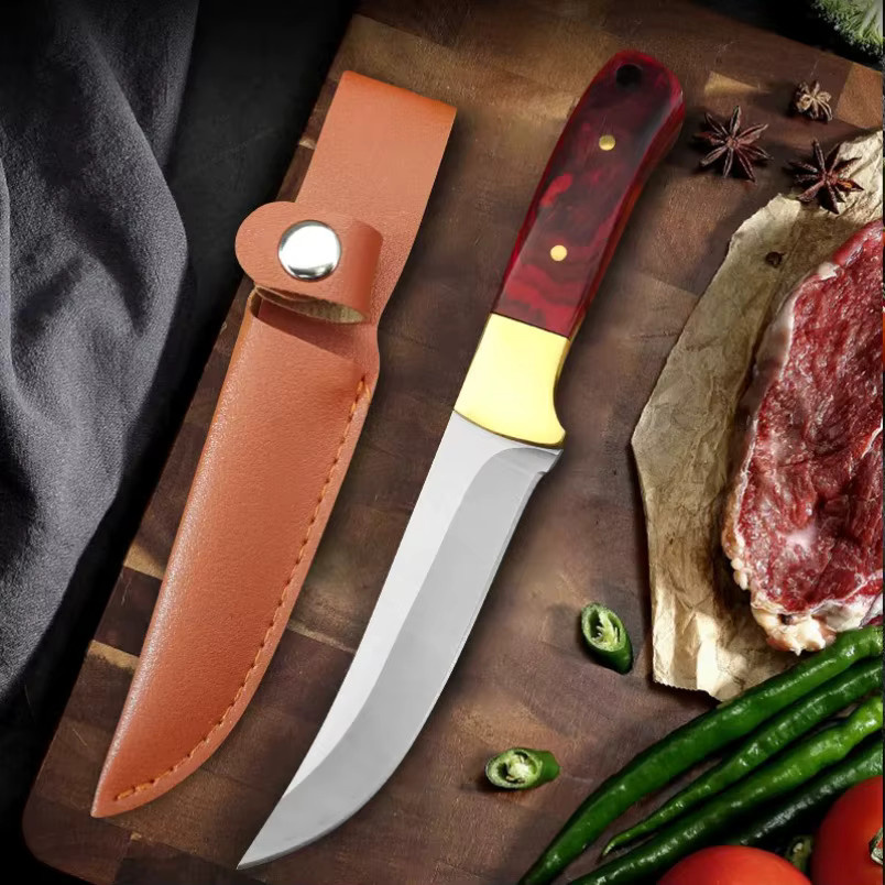 InLeung Chef Cleaver Allzweckmesser mit Handschmiede-Klinge und Holzgriff inklusive Schutzhülle - Bild 2