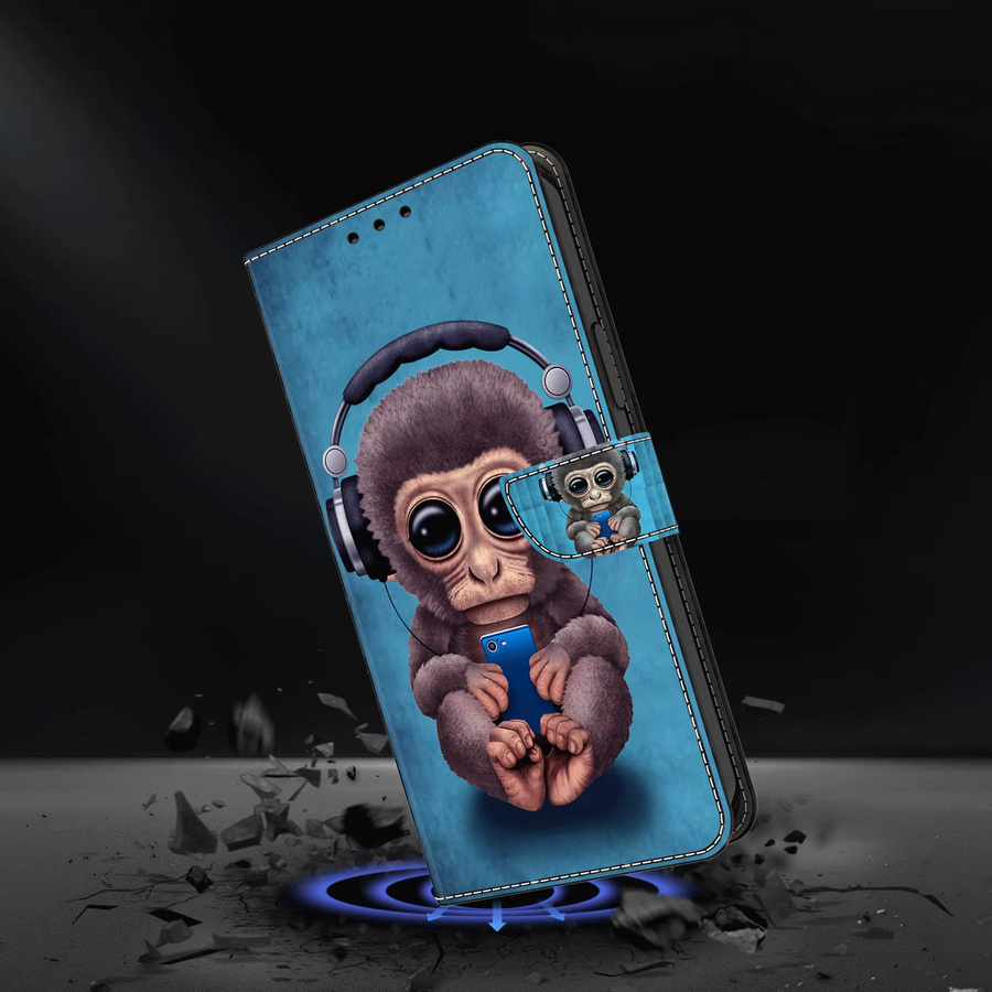 Magnetische Leder-Flip-Hülle für Samsung Galaxy A55 A35 A34 A33 A32 A31 A16 mit 3D-Design und Kartenfach - Bild 2
