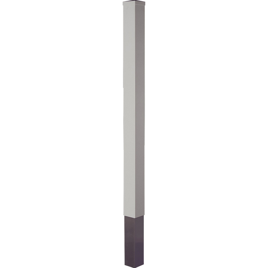 T & J Lightline Kunststoffpfosten Silbergrau zum Einbetonieren B: 9 cm, T: 9 cm, H: 240 cm - Bild 2
