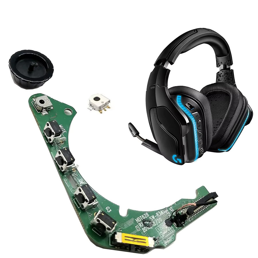 Logitech Kopfhörer-Tastenplatine für G933 G935 Wireless Artemis Spectrum Gaming-Headsets in Grün - Bild 2