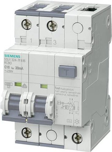 Siemens RCBO Schalter 40A in Weiß 5SU13246KX40 - Bild 1