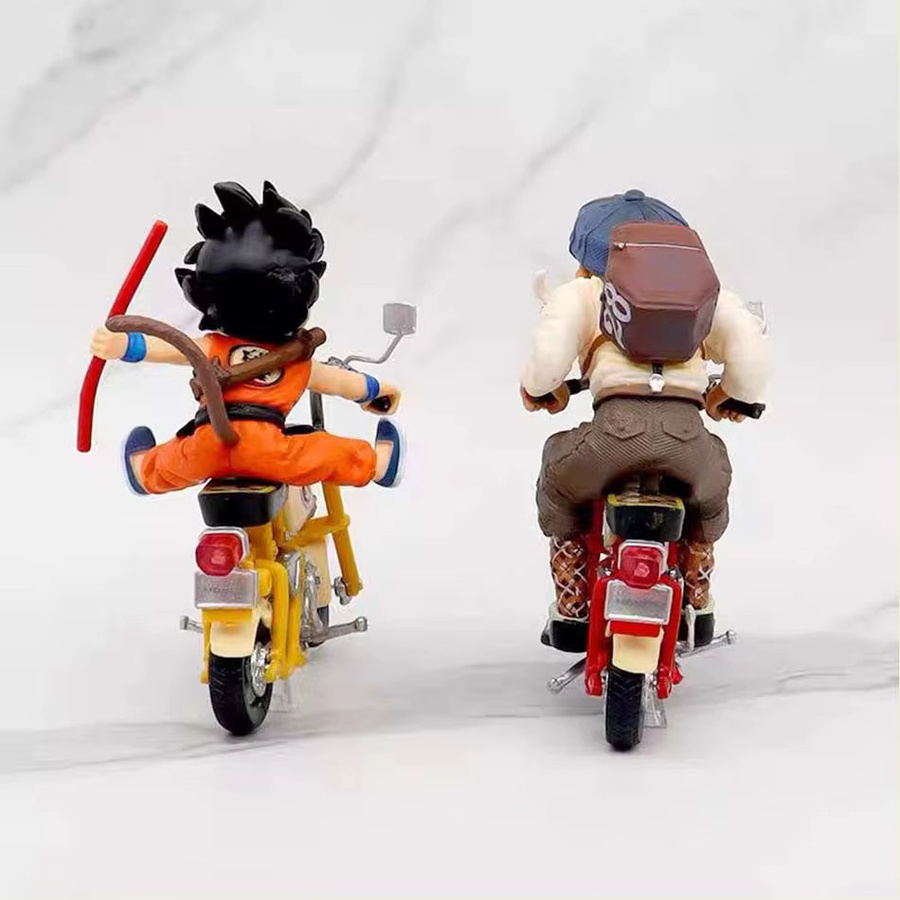 Bandai Dragon Ball Kindheits-Goku umarmt den kleinen Pu-Er, PVC-Modellstatue, 13cm - Bild 1