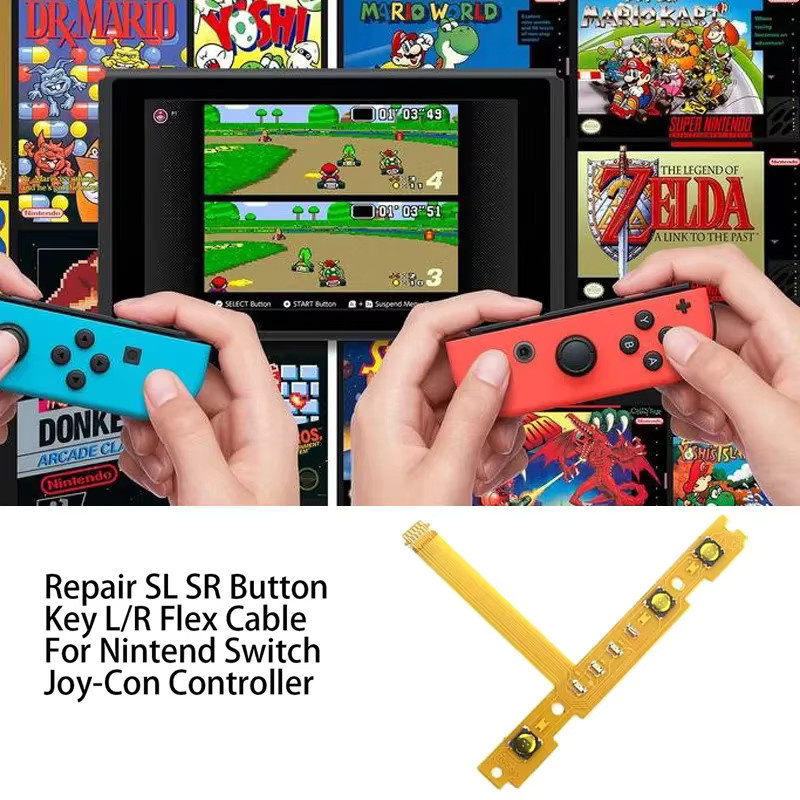 Nintendo Switch JoyCon Ersatz Flexkabel für Grip Key Buttons SL SR ZL L ZR L/R Tasten - Bild 2