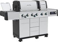 Broil King Gasgrill Imperial QS 690 IR in Silber aus Edelstahl mit Seitenbrenner und Rollwagen - Bild 1