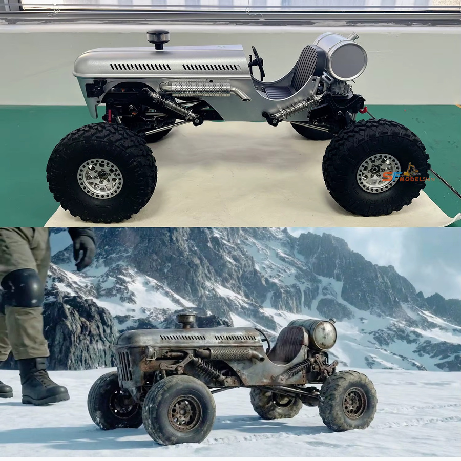 AT 99 MODEL RC Crawler Auto, 1/10 Maßstab, Voll-Metall, ferngesteuert - Bild 1