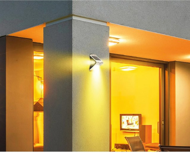 LED Solar Außenleuchte Butterfly mit Bewegungssensor, 1,5 W, 6500 K Cool White, Weiß - Bild 1