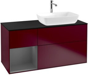V&B Waschtischunterschrank Finion in Anthrazit lackiert, Breite: 120 cm, Tiefe: 50,1 cm, Höhe: 50,1 cm - Bild 1