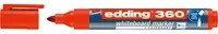 edding Whiteboard- und Flipchartmarker 360 mit Bullet-Spitze in Weiß, Rot und Grau - Bild 1