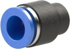 Riegler Verschlusskappe Blaue Serie aus Kunststoff für Schlauch-Außen-Ø 10 mm, Blau - Bild 1