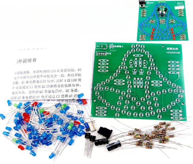 Wring DIY-Elektronik-Kit, Labor-Schaukelglocken, Windglocke, 102 LEDs - Bild 1