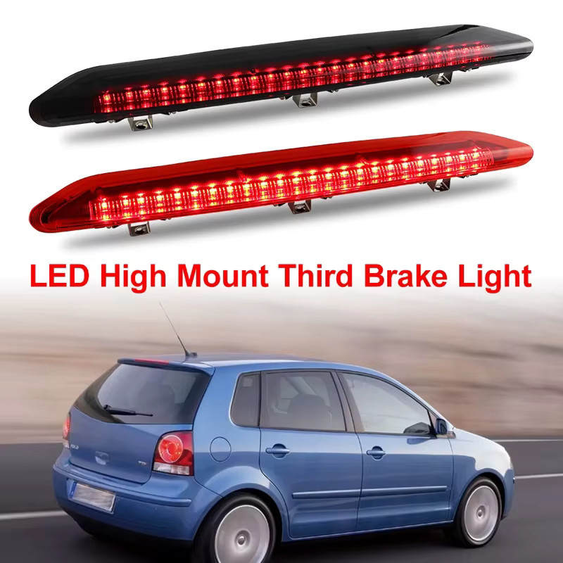 APMATAUTO Geräuchertes LED Drittes Bremslicht für VW Polo IV MK4 9N 9N3 Fließheck 2002-2009, Rot - Bild 4