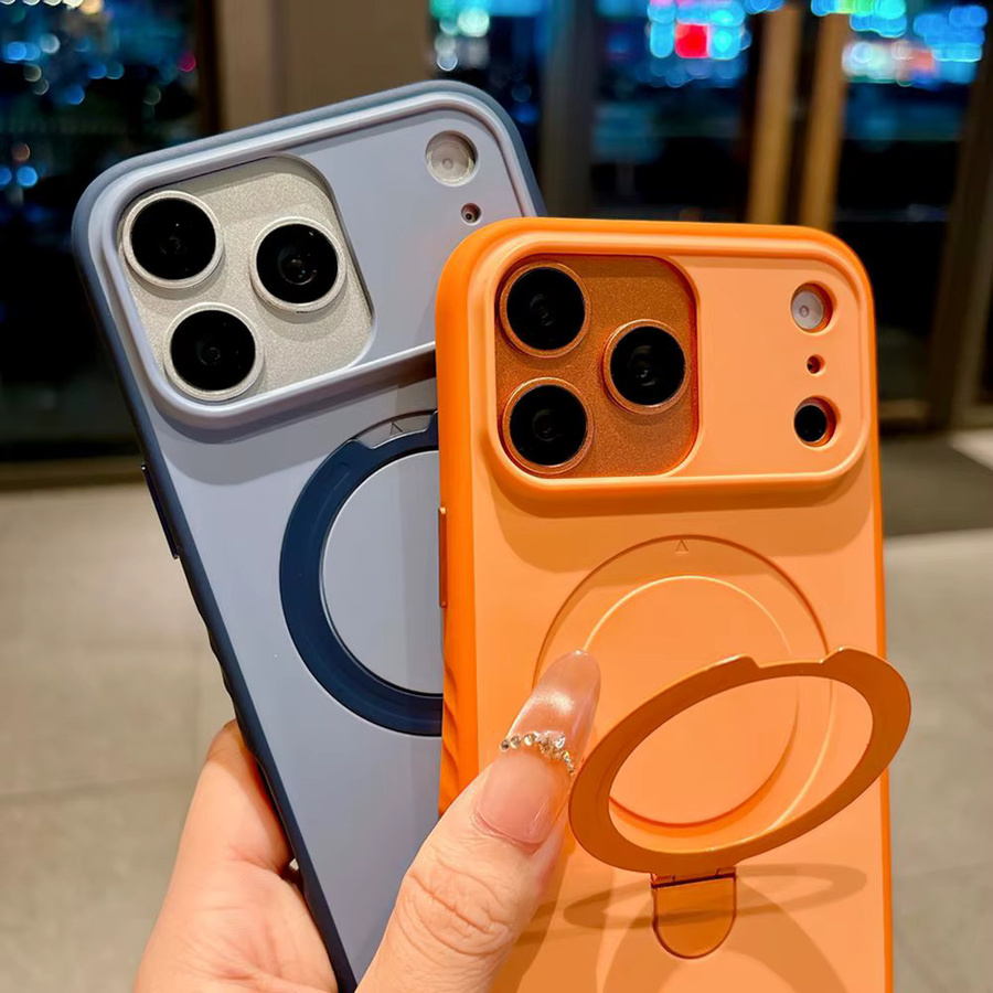 MagSafe Magnetische Handyhülle mit Ringhalter für iPhone 11 bis iPhone 17 Pro Max in Weiß - Bild 2