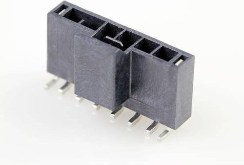 Molex Stiftgehäuse-Platine in Schwarz mit 6 Polen und einem Rastermaß von 2,50 mm - Bild 1