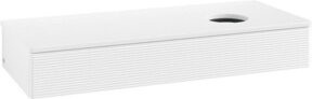 V&B Antao Waschtischunterschrank mit Frontstruktur und integrierter Beleuchtung, Weiß, B/T/H: 120 x 50 x 19 cm - Bild 1