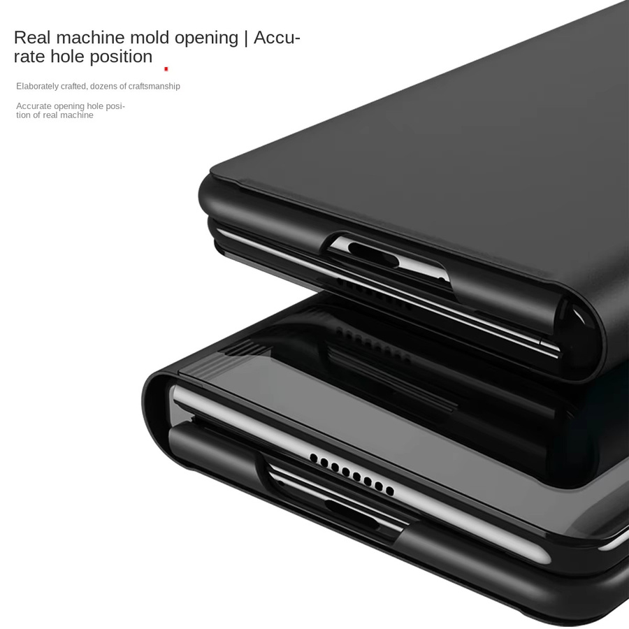 Samsung Galaxy Z Fold 6 5 4 3 5G Schutzhülle aus Hartkunststoff mit Halterung in Weiß - Bild 2