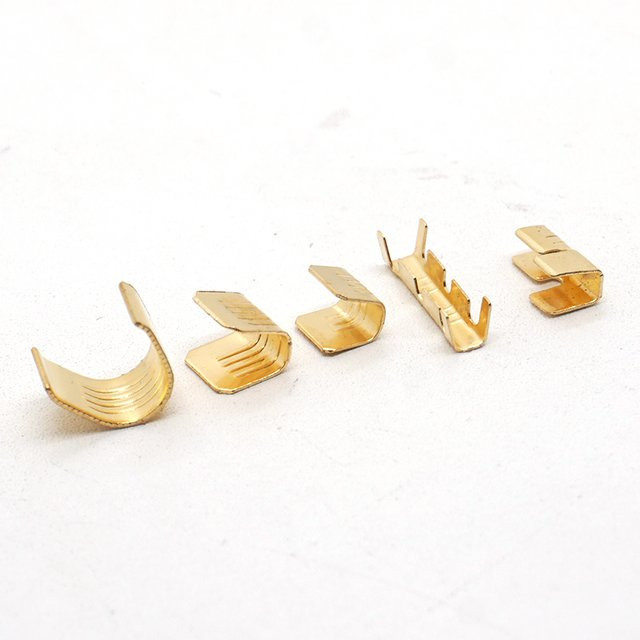 DBWLI U-förmige Schnellanschluss-Terminals DJ452 DJ454 DJ453 mit Zahnfascia für Drahtquerschnitte 0,3-10mm2 in Gold - Bild 1