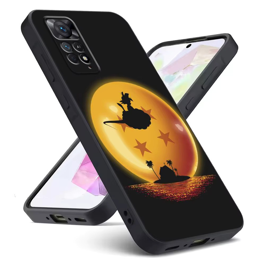 Schwarze weiche Handyhülle im Cartoon Dragon Ball Design für Xiaomi Redmi Note Serie - Bild 5