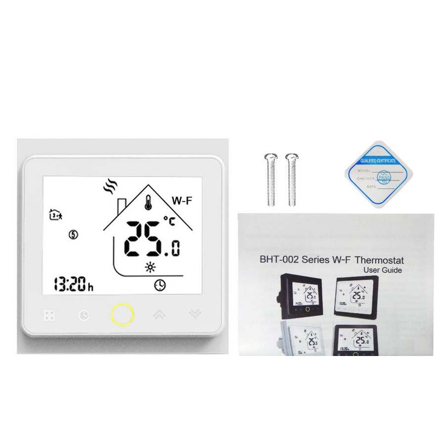 MoesHouse Wi-Fi Smart Thermostat Temperaturregler mit App-Steuerung und Kompatibilität mit Alexa und Google Home in Schwarz - Bild 2