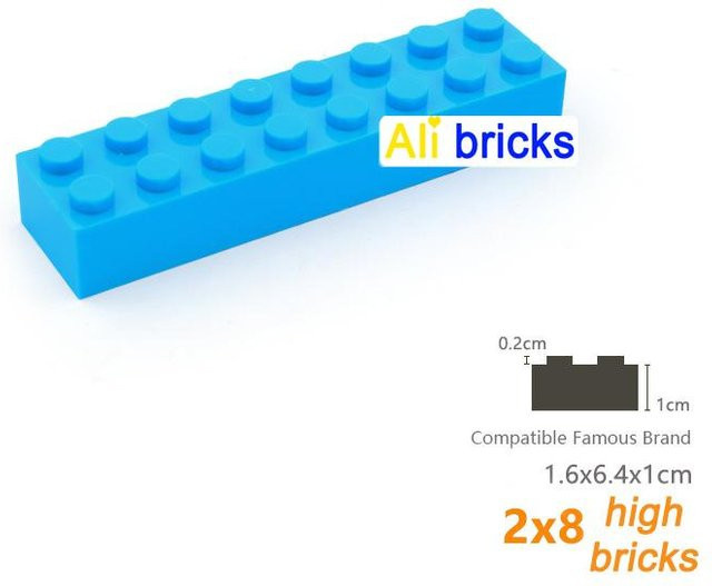 IAJIALE Bausteine 40-teiliges Set 2x8 Noppen Lernorientiertes Kreativspielzeug - Bild 1