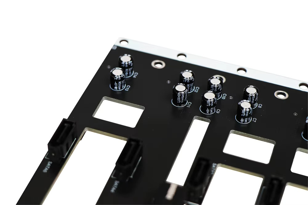 ADT-Link 6G Hochgeschwindigkeits-SATA-Festplatten-Erweiterungskarte Backplane in Schwarz für PC, NAS und Server - Bild 4